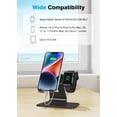 thumbnail image 3 of Soporte OMOTON para Apple Watch y iPhone, color negro, 3 of 9