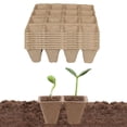 thumbnail image 1 of s de de pulpa, s de de semils, s de , s de germinación de semils, suministros de jardín, respetuoso Baoblaze Potes de turba redonda, 1 of 8
