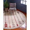 thumbnail image 2 of Unique Loom Automne Wanderlust Flèches Zone Tapis 8' x 8' Rond Beige/gris, 2 of 5