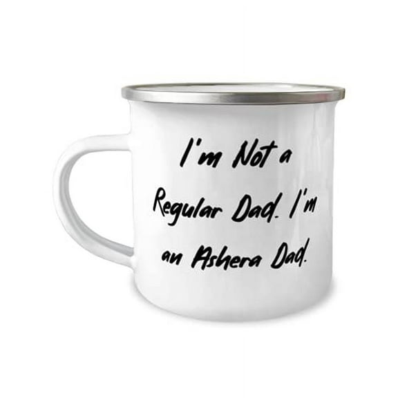 I'm Not a Regular Dad. I'm an Ashera Dad. 12oz Camper Mug, Ashera Cat, Epic Gifts For Ashera Cat