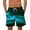Blue, variant on Summer Striped Print Beach Swim Trunks for Men Quick Dry Drawstring Elastic Waist Bathing Suit Loose Regular Fit Casual Board Shorts with Pockets Orange XXL