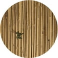 thumbnail image 1 of Ahgly Company Machine Washable Indoor Round Transitional Dark Bronze Brown Area Rugs, 3' Round, 1 of 7