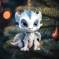 thumbnail image 6 of Luoshdecor Dragon Christmas Tree Ornament 2025 New Christmas Ornament ,Cute Dragon Acrylic Pendant Hanging for Christmas Tree Holidays Party Car Home Decor, 6 of 8