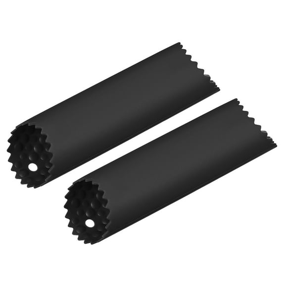 Unique Bargains 2pcs Garlic Peeler Silicone Tube Roller Non Slip for Useful Kitchen Tools, Black