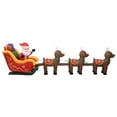 thumbnail image 3 of vidaXL Christmas Inflatable Santa and Reindeer Decoration LED 192.9", 3 of 8