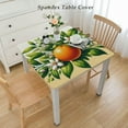 thumbnail image 2 of BANET Rectangle Tablecloth Fresh Orange Tropical Citrus Fruit Modern Table Cloth Picnic Vinyl Fabric Linen Table Cover for Kitchen Dining Room Party Decor White, 2 of 7