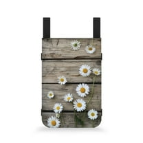 COEQINE Daisy Crutch Pouch Wooden Underarm Crutches Attachment Hanging Pouch Medical Crutch Accessories Large Capacity Crutch Storage Bag for Women Gifts for Women Friends