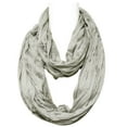 thumbnail image 2 of Wrapables® Lightweight Silky Soft Infinity Loop Scarf, Silver Grey, 2 of 3