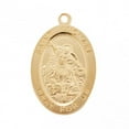 thumbnail image 2 of Patron Saint Michael Gold Over Sterling Silver Oval Medal, 2 of 2