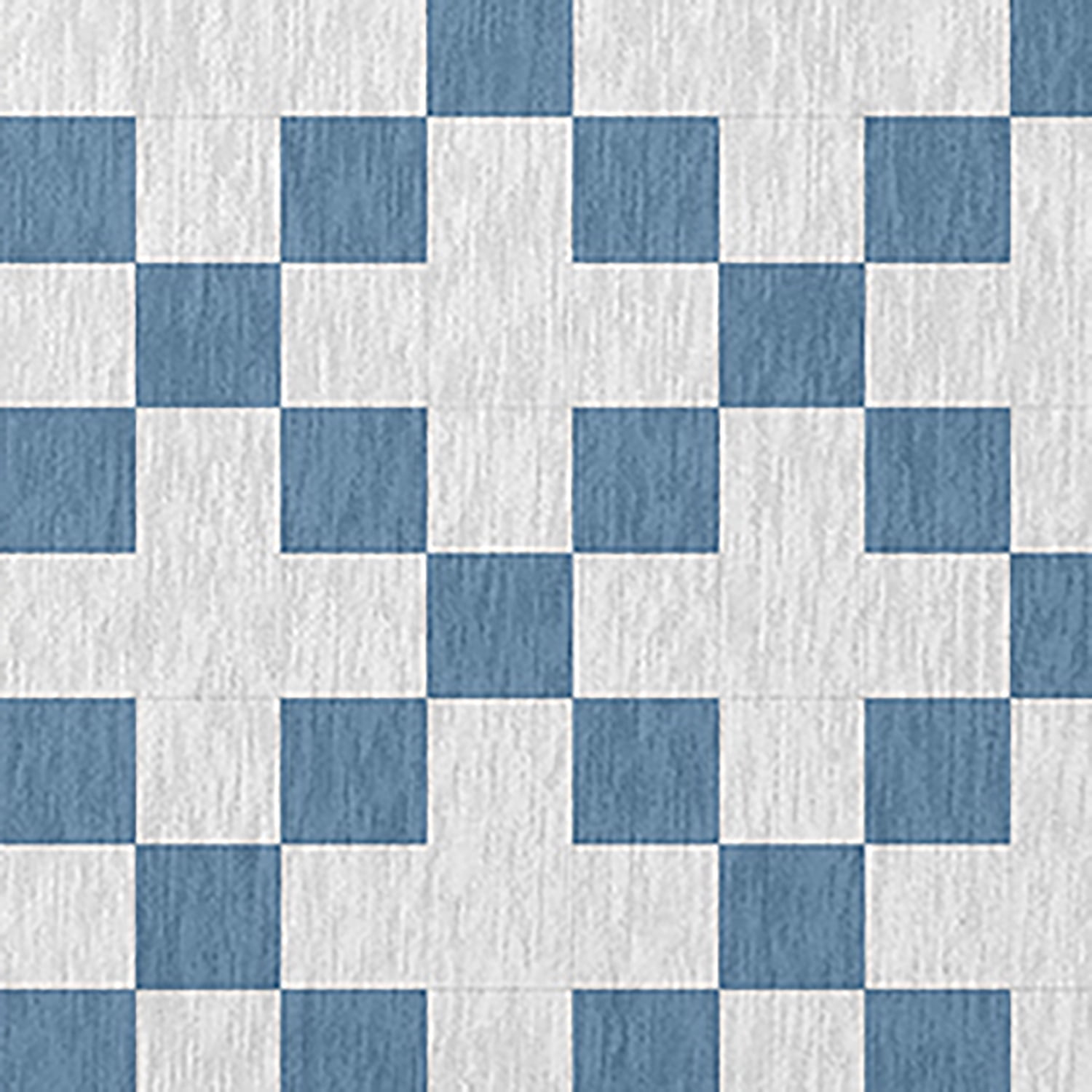 Simply Daisy 18" x 30" Chambray Cross and Squares Rug