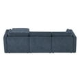 thumbnail image 4 of CHITA Oversized Modular Sectional Sofa Set with Storage Ottoman,Extra Large L Shaped Sofa Couch with Reversible Chaise,4 Seat Modern Modular Sofa for Living Room,Blue,112 inch Width, 4 of 9