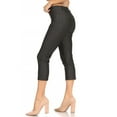 thumbnail image 2 of Women's Casual Comfy Slim Pocket Jeggings Jeans Capri Pants, 2 of 6