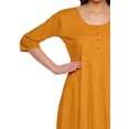 thumbnail image 3 of Moomaya Kurtis Indiennes Unies à Encolure Dégagée pour Femmes, Kurti Prêt-à-Porter, Anarkali, 3 of 5