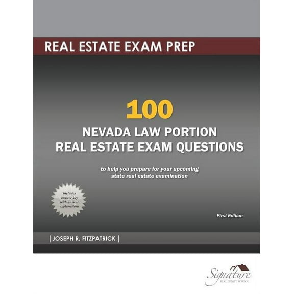 100 Nevada Law Portion Real Estate Exam Questions (Paperback)