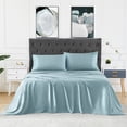 thumbnail image 2 of 3 PCS  Bed Sheets and Pillowcase Set Rayon Derived from Bamboo, Cool Sheets for Hot Sleepers, 2 of 7