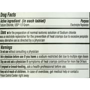 Sodium Chloride 1 Gram 300 Tablets (15.4gr.) | Normal Salt Tablets
