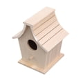 thumbnail image 4 of Casa para pájaros, decoración de jardín, regalo para amantes de las aves, madera, fácil de usar, refugio multifuncional, caja nido para patio, ,, 4 of 8