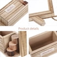 thumbnail image 3 of HONITANO 1Set Hanging Vase for Succulent Wall Planter Beige Wood Jute Rope Linen Decorative Home Decor, 3 of 8