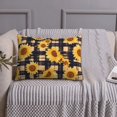 thumbnail image 6 of Pofeuu Vintage Black White Plaid Sunflowe Print Queen Pillow Cases,Pillowcases with Envelope Closure, Wrinkle, Fade and Stain Resistant Pillow Covers-20x26in（No pillow core）, 6 of 7