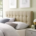 thumbnail image 4 of Modway Lily Queen Upholstered Polyester Fabric Headboard in Beige, 4 of 10