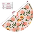 thumbnail image 3 of Yiaed Peach With Leaves1 Print Christmas Tree Skirt , Tree SkirtsTree Mat for Christmas Winter Holiday Indoor Decorations-48", 3 of 7