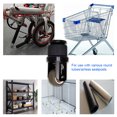 thumbnail image 3 of Bicicleta plegable 360 ​​grados rueda giratoria universal empujado empuje empujando lolling hardware de viaje de viaje al aire libre piezas de repuesto negro Inevent OD019595-02, 3 of 7