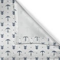 thumbnail image 5 of Ambesonne Ocean Grommet Curtain, Anchors and Skulls Bones, 50" x 72", Navy Blue, 5 of 6