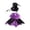 Dark Purple, variant on Halloween Cat Dog Wizard Cloak Hat Set, Funny Pet Clothes with Bat Pumpkin Print Bow Tie, Adjustable Vampire Cape Outfit for Small Medium Large Dogs Cats Decoration