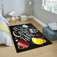 thumbnail image 2 of LaModaHome Non-Slip Rug Coffee Cup Pattern Rug: Modern Abstract Design Washable Mat Child Stain Resistant Living Room Kitchen Carpet - Size: 3,9X3,3ft(120X100cm), 2 of 5