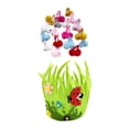 thumbnail image 3 of Precioso adorno de canasta de Pascua con 12 conejitos, contenedor de dulces, golosinas y bolsa de regalo. Patrón de mariquita, 3 of 9