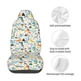 thumbnail image 4 of Fotbe Cartoon Dinosaur Funda para Asiento de Auto con Estampado – Impermeable y Antisudor – Ajuste Universal, Lavable a Máquina, Antideslizante (1 Pieza), 4 of 5