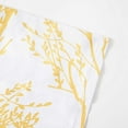 thumbnail image 3 of DriftAway Tree Branch Abstract Ink Printing Lined Thermal Insulated Window Curtain Valance Rod Pocket 52" x 14" Plus 2" Header, Yellow, 3 of 6
