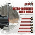 thumbnail image 2 of Kill Shot Hitch Mounted Steel Deer Hoist with Swivel, 500 Pound Capacity, Black, 2 of 8