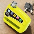 thumbnail image 6 of Yibooy Motorcycle Alarm Wheel Disk Brake Lock Waterproof Padlock for Bicycle (Green), 6 of 7