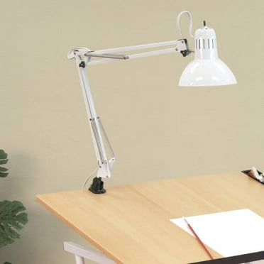 Studio Designs Metal Desk Lamp with LED Bulb and Clamp Base