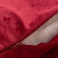 thumbnail image 3 of Cheer Collection Velour Throw Pillows - Set of 2 Decorative Couch Pillows - 12" x 20" - Maroon 12" x 20" (Set of 2) Maroon, 3 of 4