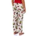 thumbnail image 5 of Dr. Seuss The Grinch Pajamas Women's Festive Mischief Plush Lounge Sleep Pants, 5 of 6
