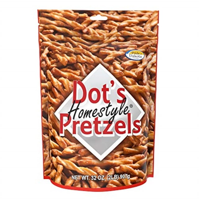 dot's homestyle pretzels 2 lb. bag (1 bag) 32 oz. seasoned pretzel