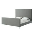 thumbnail image 2 of Cajetan Grey Linen Bed - Upholstered King, 2 of 9