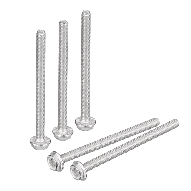 M3x40mm Phillips Hexagonal Cabeza Brida Pernos, 30uds 304 Inoxidable Acero Hexagonal Phillips Brida Cabeza Hexagonal Pernos Máquina Tornillos