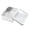 White 1 Pack, variant on Rectangular Metal Tin With Window For Beads Storage Universal Packaging Container
