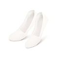 thumbnail image 4 of PULLIMORE 3 Pairs No Show Socks For Women, Cotton Invisible Socks Low Cut Liner Non Slip Socks (White), 4 of 8
