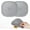 Gray, variant on Hair Catcher, Square Drain Cover for Shower Silicone Hair Stopper with Suction Cups, Easy to Install Suit for Bathroom,Bathtub,Kitchen - 2 Pack