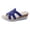 Blue, variant on Rokment Womens Sparkly Rhinestones Platform Wedge Dress Sandals Elegant Bling Open Toe Espadrilles Slip on Chunky High Heels Beach Summer Casual Dressy Slides Slippers Blue Size 6