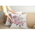 thumbnail image 2 of Ambesonne Rose Throw Pillow Cover 2 Pack, Old Roses Corsage Grunge, 20", Beige Rose Green, 2 of 7