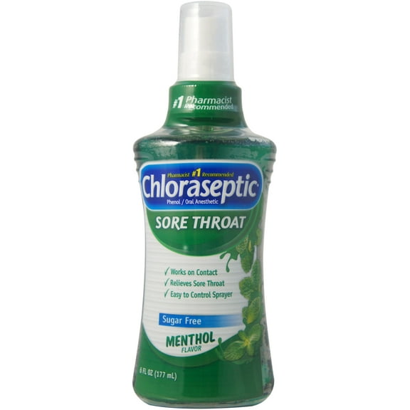 Chloraseptic Sore Throat Spray, Menthol 6 oz (Pack of 3)