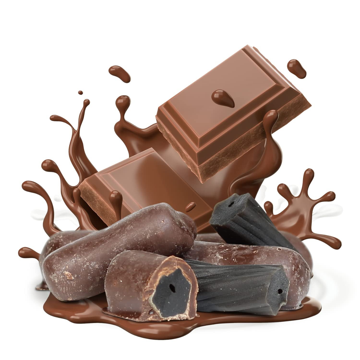 Chocolate Covered Black Licorice Bits by Its Delish, 10 lbs Bag Bulk  Black Licorice Bites Coated in Dark Chocolate Candy  Vegan, Non-dairy, Kosher Parve