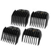 Hair Care 4 Pcs Plastic Haircut Barber Clipper Guider Comb Kits 3Mm 6Mm 9Mm 12Mm