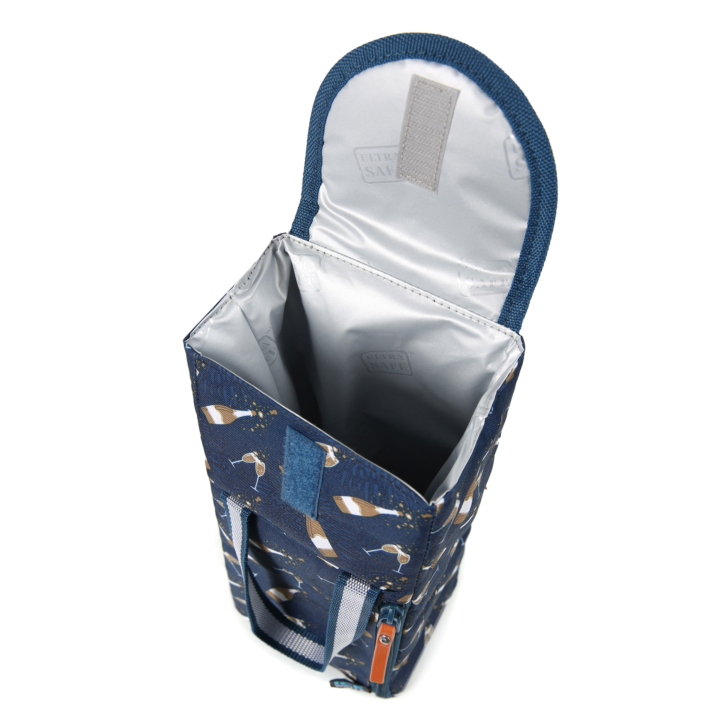 Arctic Zone Wine Tote Wine Bottle Bag, Navy Champagne - image 5 of 8