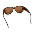 thumbnail image 7 of Polarized Womens Oversized Butterfly Rhinestone Studded Fit Over Sunglasses [Tortoise - Brown], 7 of 7